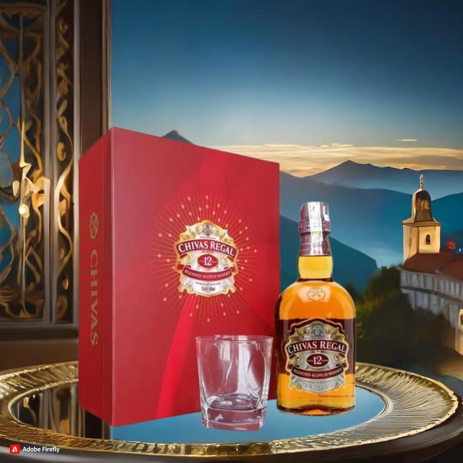 Hộp quà rượu whisky Chivas 12Y Scotland